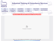 Tablet Screenshot of intacs-training.co.uk